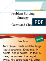 Problem Solving..Guess and Check