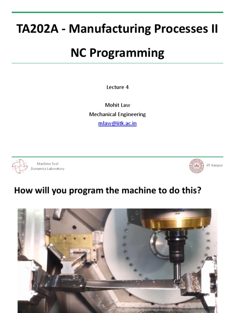 CNC Programming Guide: Lecture Notes | PDF | Numerical Control ...