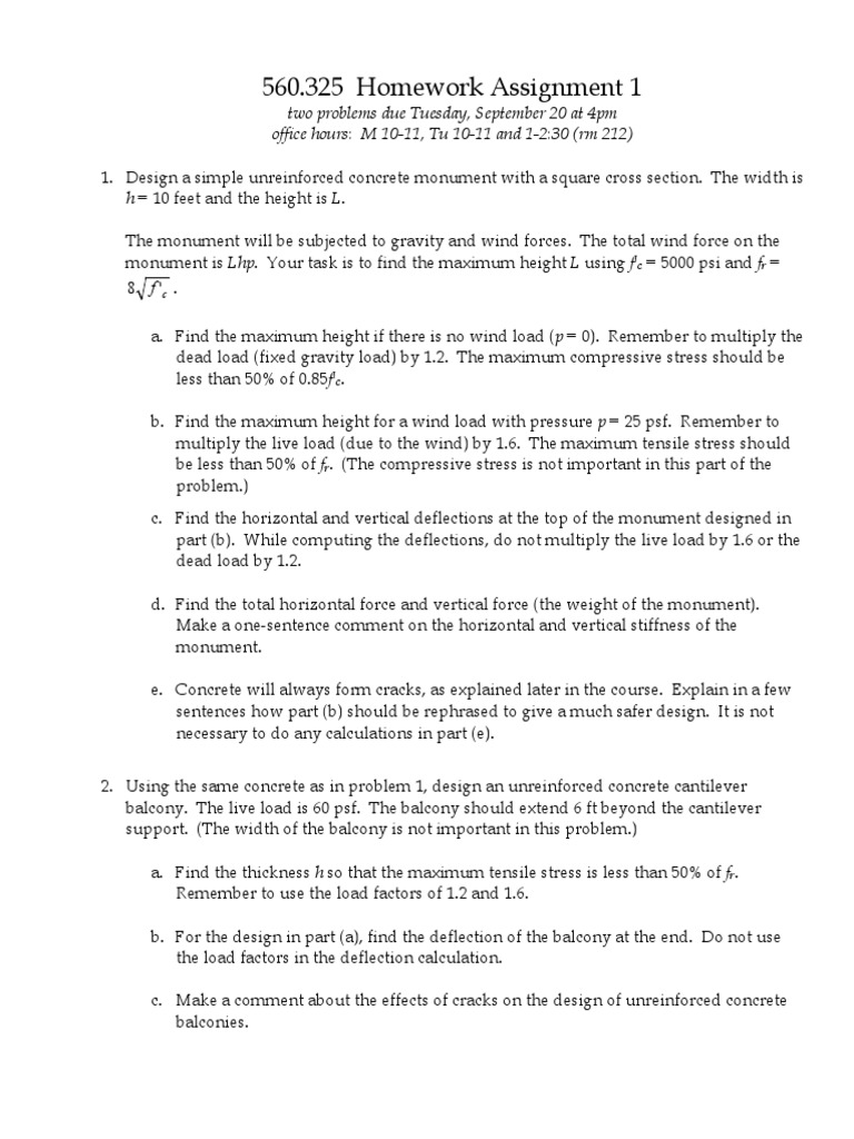 560.325 Homework Assignment 1 | PDF