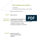 Currículo Vendedor PDF