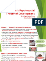 Erikson's Psychosocial Theory of Development: DR A Jagan Mohan Reddy SIBM, SIU, Hyderabad