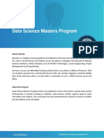 Data Science Masters Program - Curriculum-Updated 2019