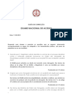Guião de Correcção Do Exame Nacional de Acesso 11 04 2015 PDF