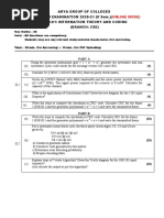 Arya Group of Colleges Ii Mid Term Examination 2020-21 (V Sem.) 5Cs3-01: Information Theory and Coding (Branch: Cse)