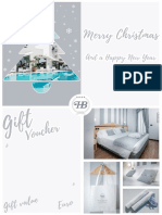 Christmas voucher design. 