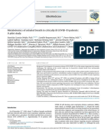 Metabolomics of Exhaled Breath in Critically Ill COVID-19 Patients: A Pilot Study