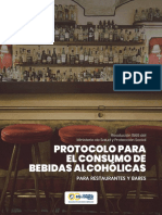 Protocolo para El Consumo de Bebidas Alcohólicas para Restaurantes y Bares
