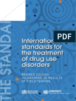 WHO International Standards On Treatment of Drug Use Disorders PDF