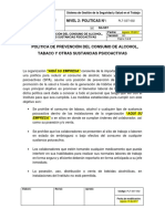 Consumo de Alcohol, Tabaco y otras Sustancias Psicoactivas