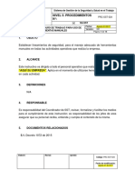  Procedimiento Seguro de Trabajo para Uso de Herramientas Manuales