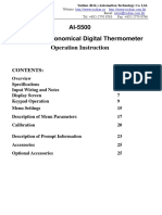 Yudian AI-5500 Handheld Digital Thermometer Manual