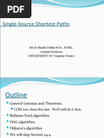 Single-Source Shortest Paths: Mrs.R.Shanthi Prabha M.SC., M.Phil., Assistant Professor, DEPARTMENT OF Computer Science