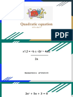 Quadratic Equation: WTF Is This???