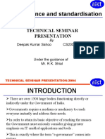 E-Governance and Standardisation: Technical Seminar Presentation