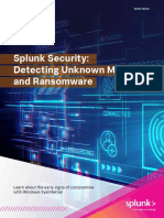 Splunk Security: Detecting Unknown Malware and Ransomware