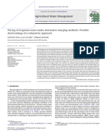 Pricing of Irrigation Water Under Alternative Charging Methods: Possible Shortcomings of A Volumetric Approach