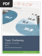 Topic: Freelancing: HAMZA BILAL 01-111142-058 Bba 8-C Personal & Professional Development