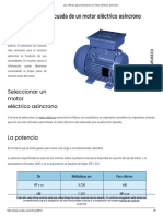 Los Criterios para Seleccionar Un Motor Eléctrico Asíncrono