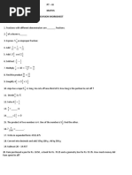 Class 5 Number System Worksheet - 1 | PDF