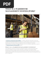 What Is A Warehouse Management System