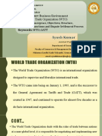 WTO Structure Objectives Agreements