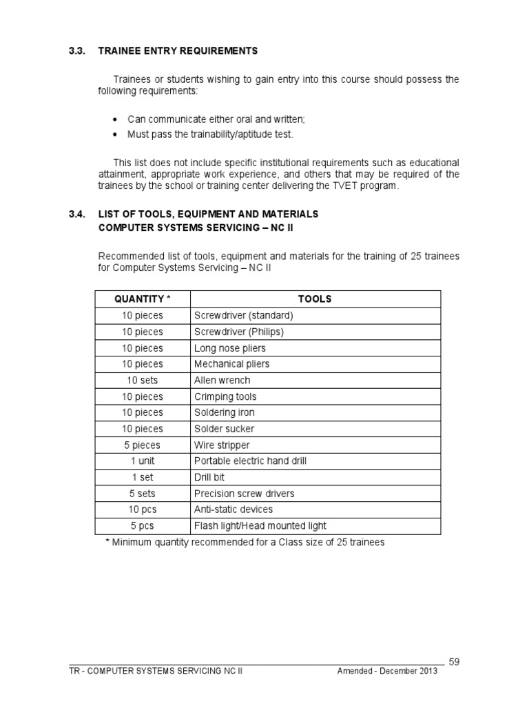 CSS Tools and Equipment For Assessment | Download Free PDF ...