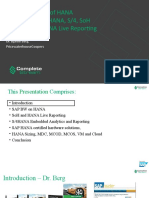 The Many Faces of Hana - A Look at Bw4Hana, S/4, Soh and Soh and Hana Live Reporting