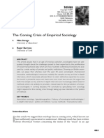 The Coming Crisis of Empirical Sociology