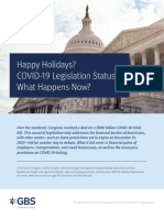 Happy Holidays? COVID-19 Legislation Status What Happens Now?