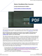 Lead Acid Battery Desulfator Guide