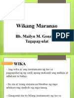 Ulat Sa Gramatika Filipino - Mailyn Gonzales