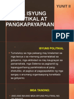 Ilang Isyung Politikal at Pangkapayapaan at Ang Migrasyon