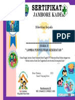 Jambore Kader: Sertifikat