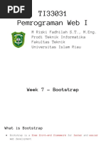 TI33031 Pemrograman Web I: M Rizki Fadhilah S.T., M.Eng. Prodi Teknik Informatika Fakultas Teknik Universitas Islam Riau