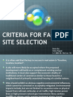 Criteria For Factory Site Selection: Done By: Neha Rajpal S.Y.BBM-IB. Roll No: 55