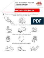 Adivinanzas e institución educativa privada Carrión Poma