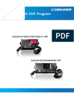 SAILOR 6000 VHF Program User Manual PDF