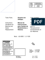 Manual Despiece Girbau LS355