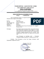 Surat Keterangan Desa