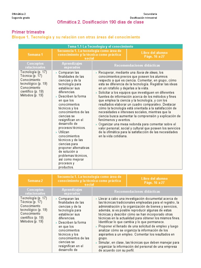 Ofimática 2: Guía para Secundaria | PDF | Software | Internet