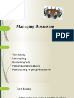 4 Managing Discussion