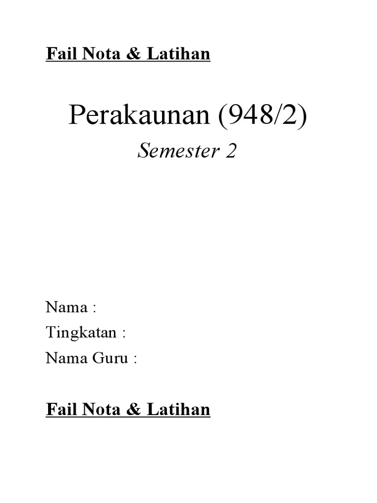 Fail Nota | PDF