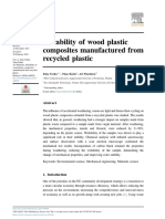 Durability of Wood Plastic Composites Manufactured