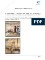 Informe ejecutivo de construcción de muro de contención