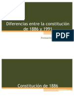 Diferencias Entre La Constitucion de 1886 y 1991