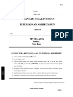 Matematik PAT Tahun 6 Kertas 1