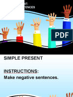 Simple Present: Negative Sentences