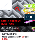 Simple Present Questions Grammar