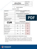 Curriculo 2016 Introduccion Al Desarrollo de Software