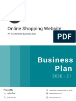 Online Shopping Website: Business Plan